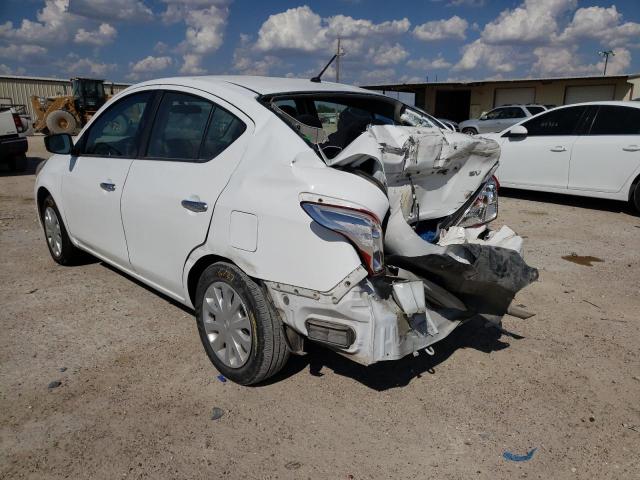 3N1CN7AP3KL856338 - 2019 NISSAN VERSA S WHITE photo 3