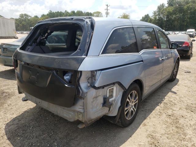 5FNRL5H68CB085065 - 2012 HONDA ODYSSEY EX BLUE photo 4