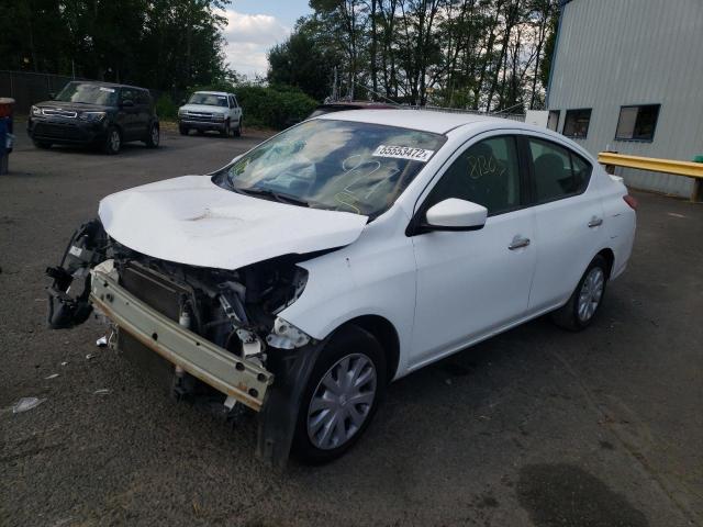 3N1CN7AP1JL874643 - 2018 NISSAN VERSA S WHITE photo 2