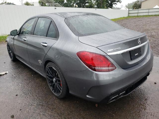 W1KWF8HB8MR620647 - 2021 MERCEDES-BENZ C 63 AMG-S GRAY photo 3