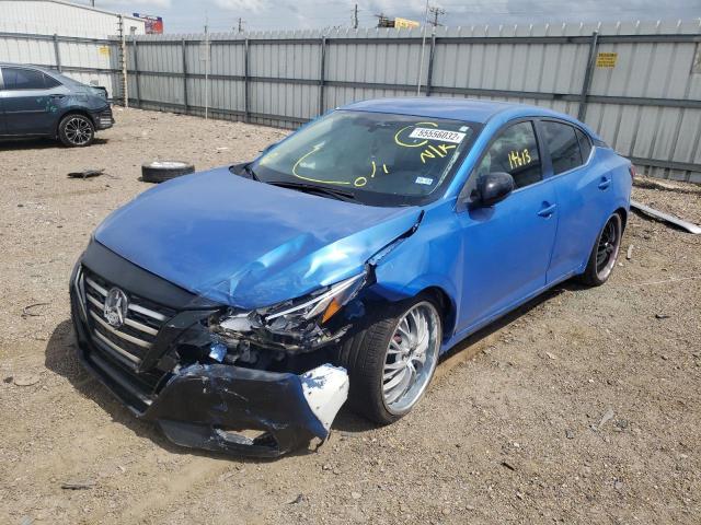 3N1AB8DV0MY328665 - 2021 NISSAN SENTRA SR BLUE photo 2