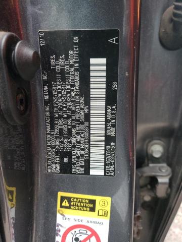 5TDBK3EH4BS058700 - 2011 TOYOTA HIGHLANDER BASE  фото 10