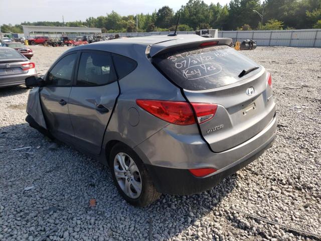 KM8JT3AB7CU392075 - 2012 HYUNDAI TUCSON GL SILVER photo 3