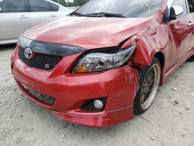 1NXBU40E49Z077245 - 2009 TOYOTA COROLLA BASE  照片 9