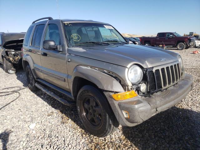 1J8GL48586W247097 - 2006 JEEP LIBERTY SP GOLD photo 1