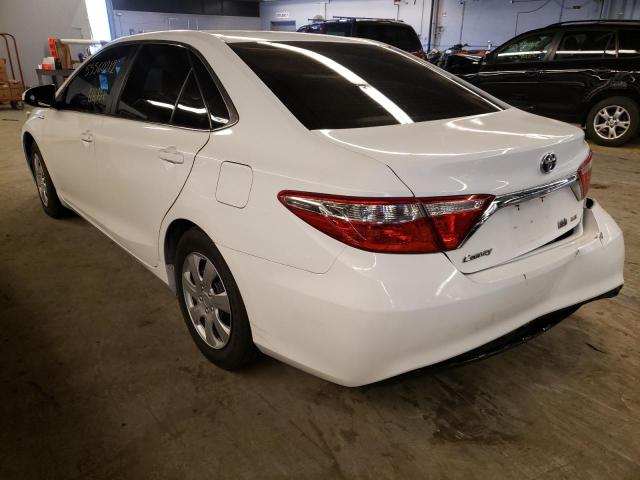 4T1BD1FKXFU151002 - 2015 TOYOTA CAMRY HYBR WHITE photo 3