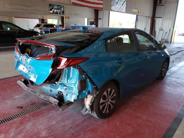 JTDKAMFP7M3173942 - 2021 TOYOTA PRIUS PRIM 蓝色 照片 4