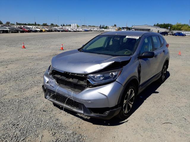 2HKRW5H31JH415401 - 2018 HONDA CR-V LX SILVER photo 2