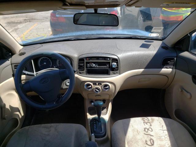 KMHCN46C69U366988 - 2009 HYUNDAI ACCENT GLS BLUE photo 9