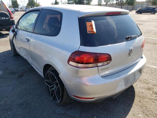 WVWBB7AJ3DW110448 - 2013 VOLKSWAGEN GOLF SILVER photo 3