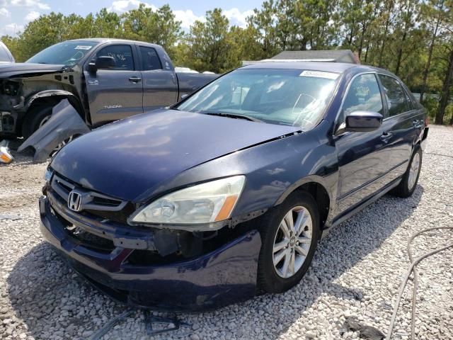 1HGCM56475A151476 - 2005 HONDA ACCORD LX BLUE photo 2