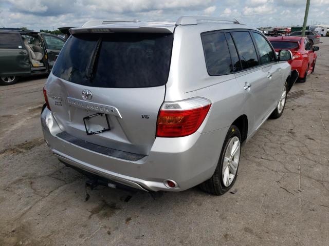 JTEDS42A392080402 - 2009 TOYOTA HIGHLANDER SILVER photo 4