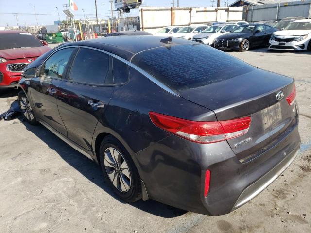 KNAGT4LE7H5011108 - 2017 KIA OPTIMA HYB GRAY photo 3