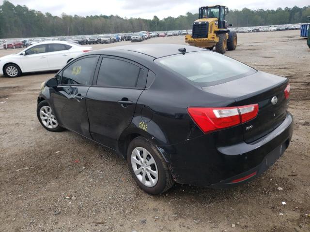 KNADM4A39D6148671 - 2013 KIA RIO LX BLACK photo 3