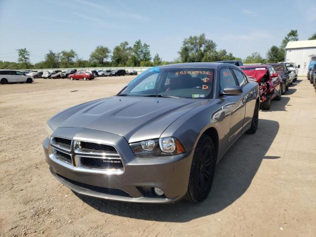 2B3CL3CG9BH591234 - 2011 DODGE CHARGER GRAY photo 2