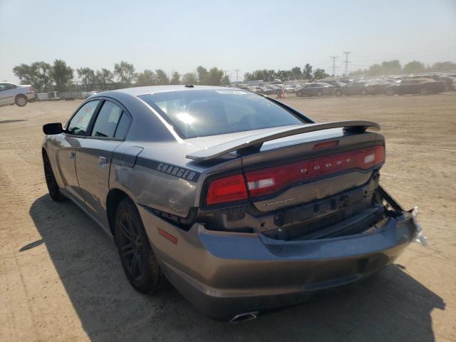 2B3CL3CG9BH591234 - 2011 DODGE CHARGER GRAY photo 3