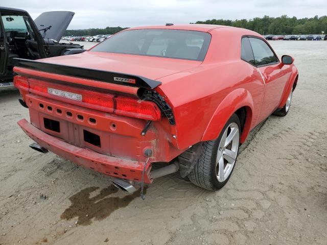 2B3LJ74W79H550971 - 2009 DODGE CHALLENGER RED photo 4