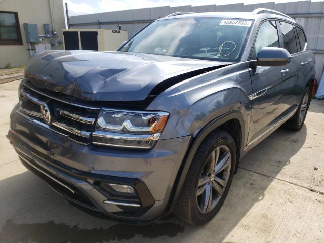 1V2XR2CA0KC609156 - 2019 VOLKSWAGEN ATLAS SE GRAY photo 2