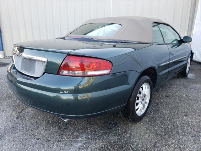 1C3EL55U41N501620 - 2001 CHRYSLER SEBRING LX GREEN photo 4