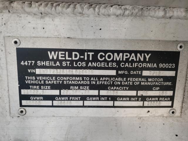 1W9T23261DL010439 - 2013 WELD TANKRTRAIL SILVER photo 10