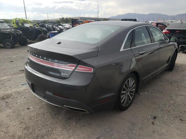 3LN6L5KU0HR603312 - 2017 LINCOLN MKZ HYBRID CHARCOAL photo 4