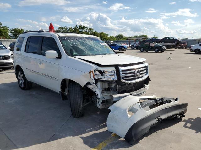 5FNYF4H94DB054369 - 2013 HONDA PILOT TOUR WHITE photo 1