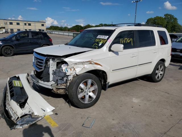 5FNYF4H94DB054369 - 2013 HONDA PILOT TOUR WHITE photo 9