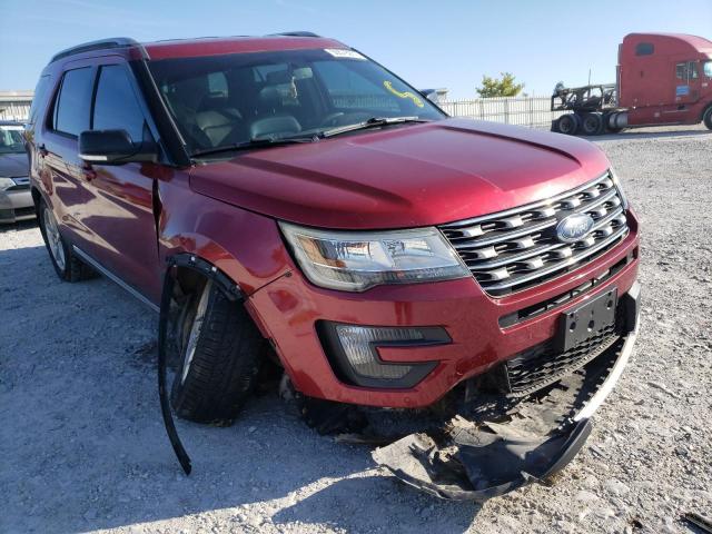 1FM5K8D82GGA05406 - 2016 FORD EXPLORER X RED photo 1