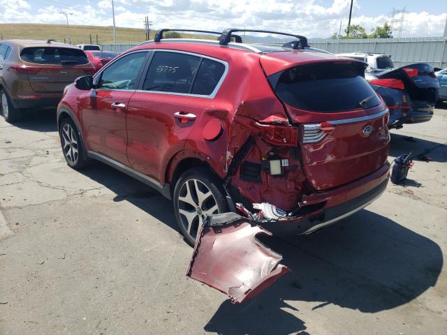 KNDPRCA63H7271369 - 2017 KIA SPORTAGE S RED photo 3