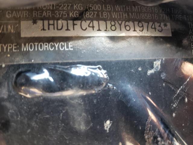 1HD1FC4118Y619743 - 2008 HARLEY-DAVIDSON FLHTCUI 蓝色 照片 10