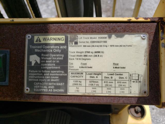 E001H03119B - 2004 HYST FORK LIFT YELLOW photo 10