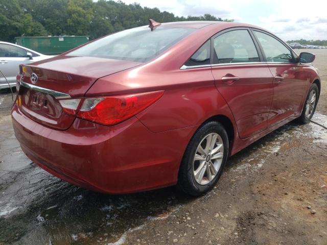 5NPEB4AC8BH202722 - 2011 HYUNDAI SONATA GLS MAROON photo 4