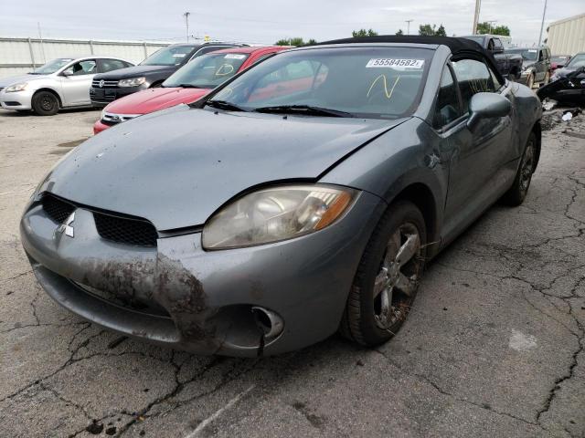 4A3AL25F47E016183 - 2007 MITSUBISHI ECLIPSE SP GRAY photo 2