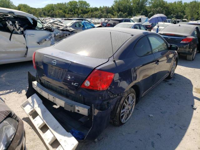 JTKDE177270219136 - 2007 TOYOTA SCION TC ლურჯი ფოტო 4