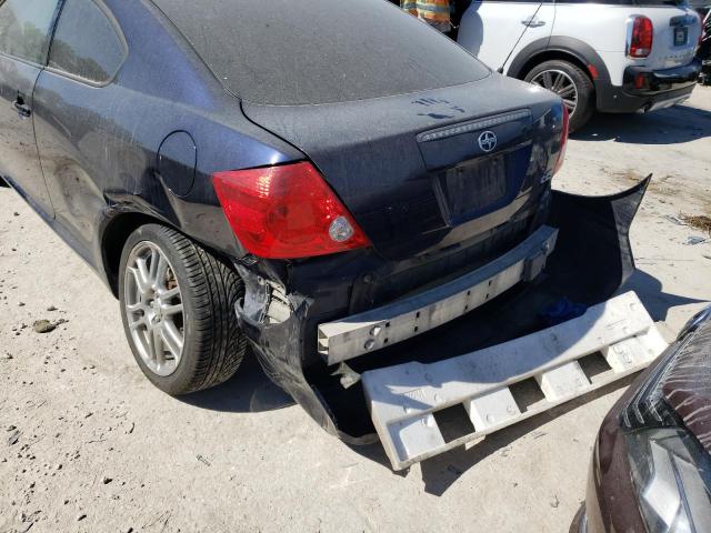 JTKDE177270219136 - 2007 TOYOTA SCION TC ლურჯი ფოტო 9