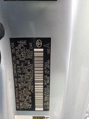 JTKDE177350002983 - 2005 TOYOTA SCION TC  ფოტო 10