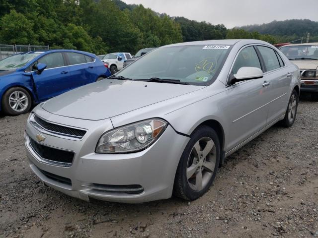 1G1ZC5E07CF256828 - 2012 CHEVROLET MALIBU 1LT ვერცხლისფერი ფოტო 2