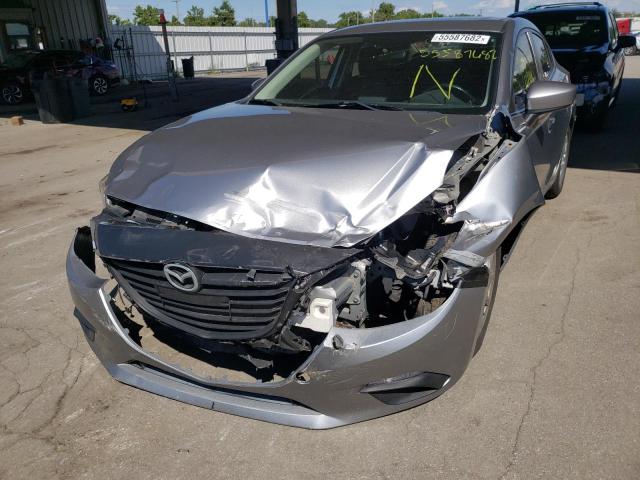 JM1BM1V74E1129899 - 2014 MAZDA 3 SILVER photo 9