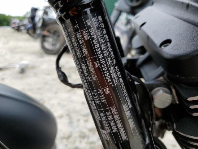 5VPWB36N4F3045041 - 2015 VICTORY MOTORCYCLES HIGH-BALL შავი ფოტო 10