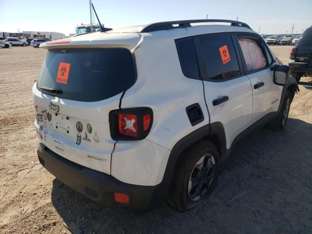 ZACCJBAB0JPH09089 - 2018 JEEP RENEGADE S WHITE photo 4