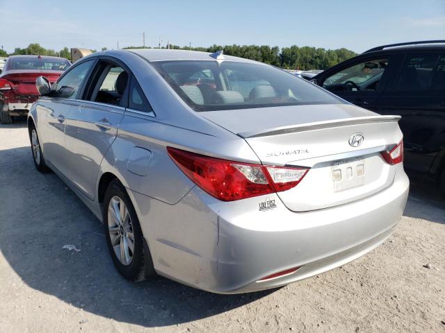 5NPEB4ACXDH512633 - 2013 HYUNDAI SONATA GLS SILVER photo 3