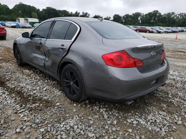 JN1DV6AP4BM603310 - 2011 INFINITI G25 BASE GRAY photo 3