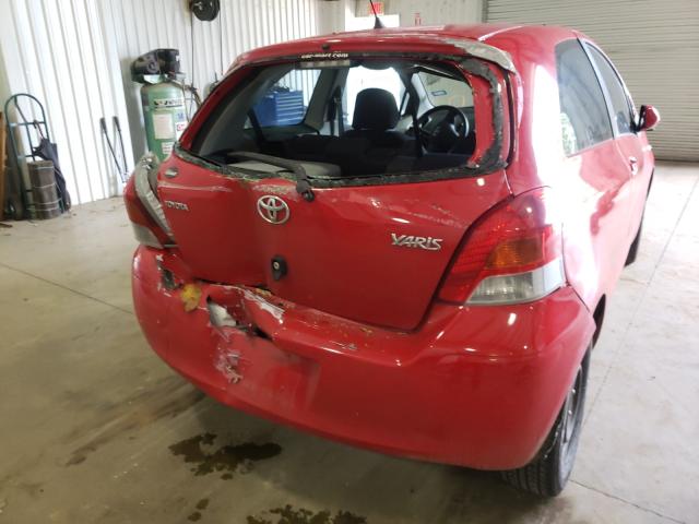 JTDJT4K33A5294380 - 2010 TOYOTA YARIS RED photo 9