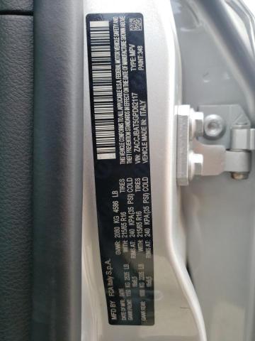 ZACCJBAT5GPD62117 - 2016 JEEP RENEGADE S Gümüş foto 10