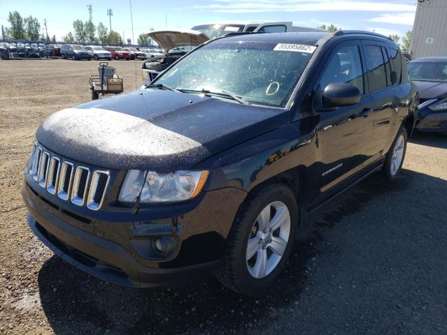 1C4NJDAB8DD113915 - 2013 JEEP COMPASS BLACK photo 2