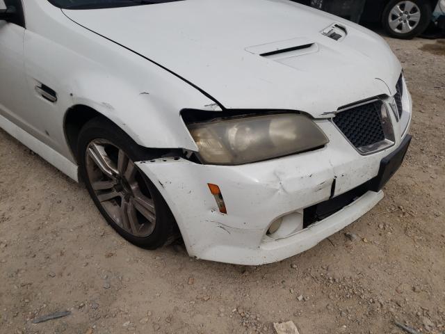 6G2ER57729L156698 - 2009 PONTIAC G8 WHITE photo 9