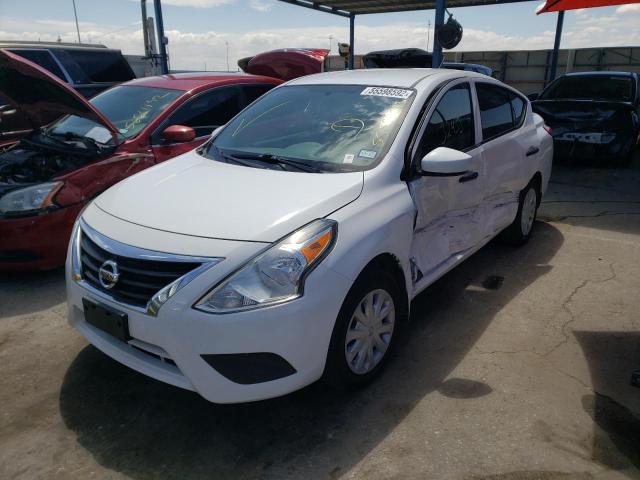 3N1CN7AP7HL887570 - 2017 NISSAN VERSA S WHITE photo 2