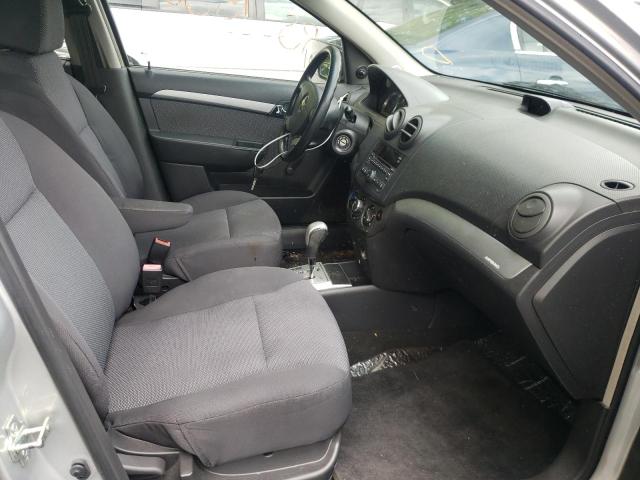 KL1TD5DE9BB121869 - 2011 CHEVROLET AVEO LS ვერცხლისფერი ფოტო 5