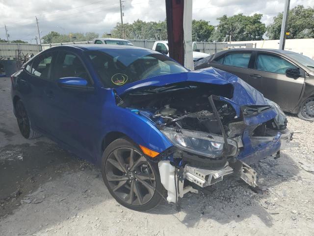 2HGFC2F85MH552025 - 2021 HONDA CIVIC SPOR BLUE photo 1