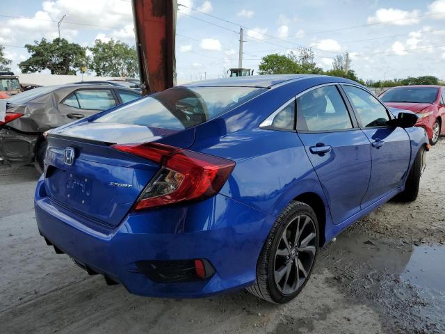 2HGFC2F85MH552025 - 2021 HONDA CIVIC SPOR BLUE photo 4